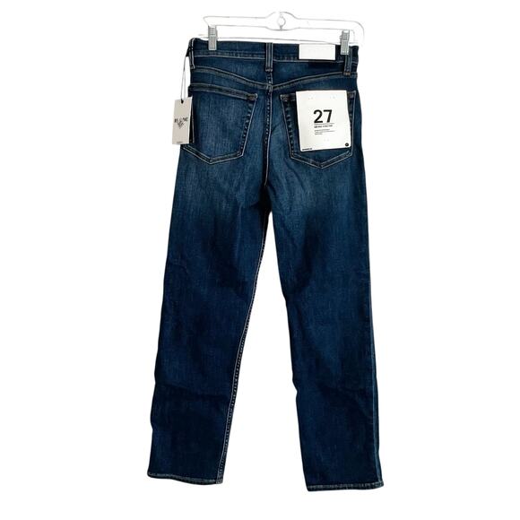 Re/Done Women's 70s Mid Rise Stove Pipe Jeans Dark Wash Blue Size 27 NWT - Picture 6 of 13